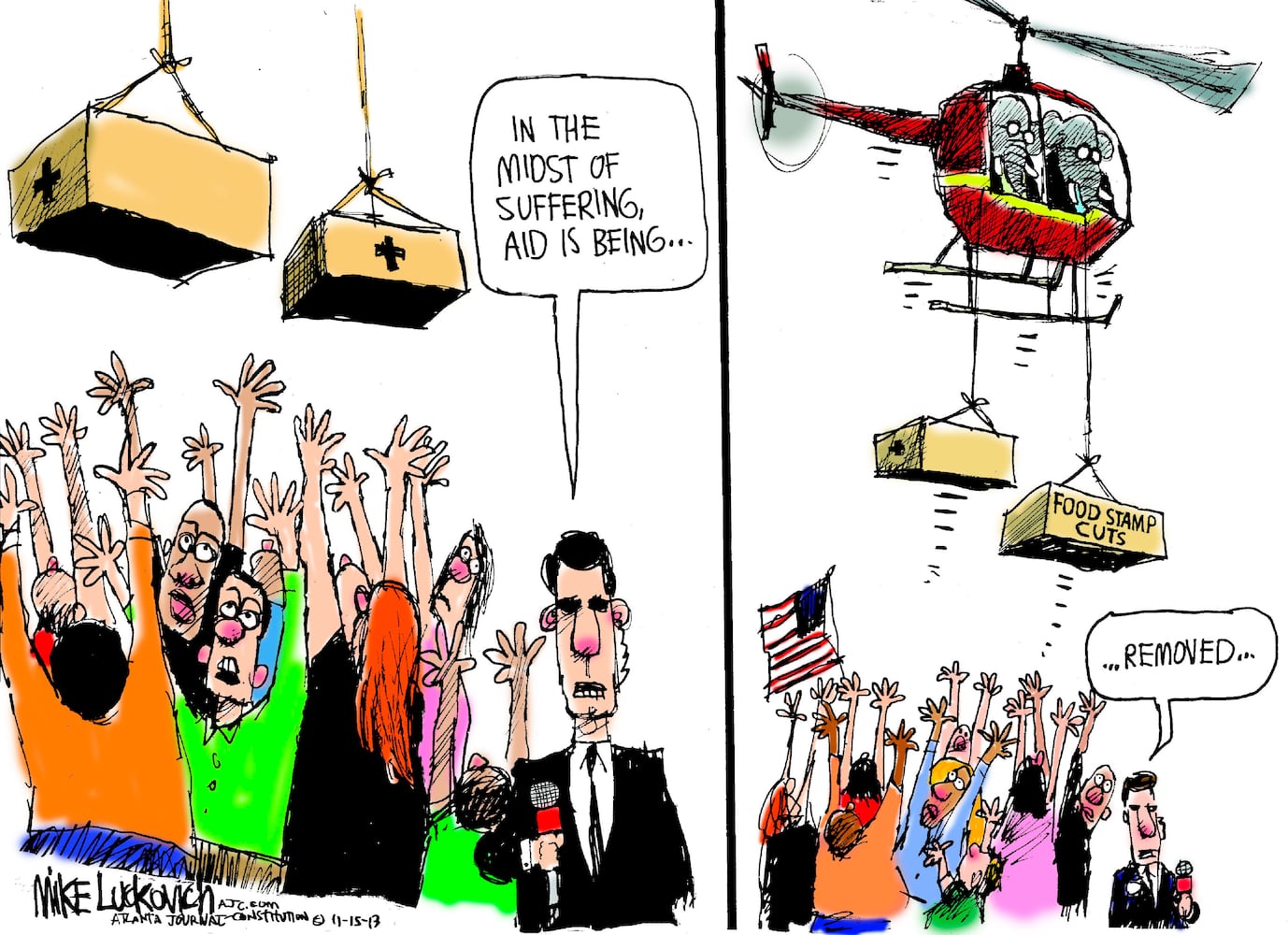 Luckovich: Food stamps