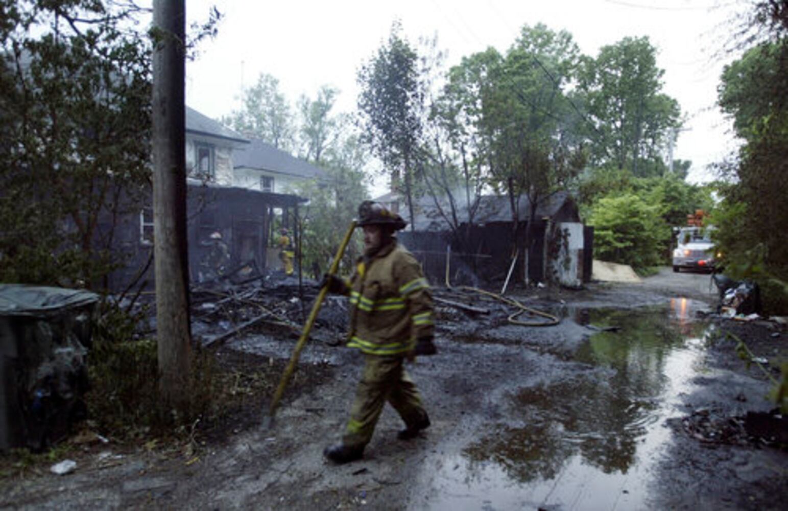 Fire at multi-family home