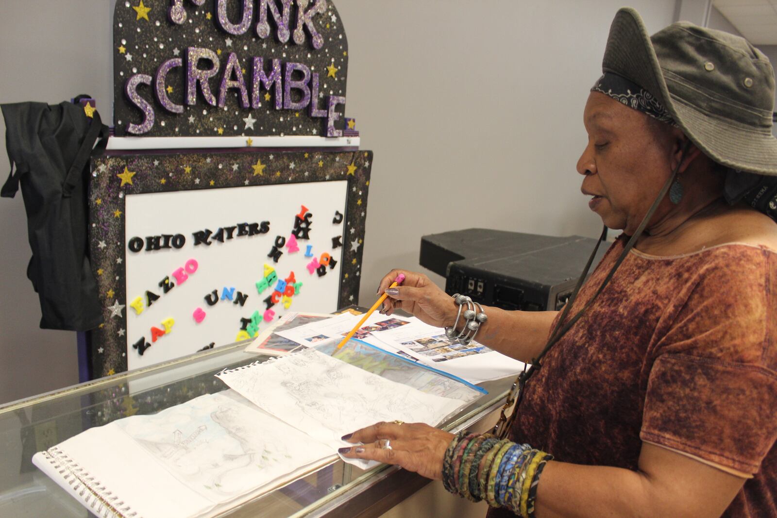 Artist and teacher Delora Buford-Buchanan designed costumes for 13 Dayton funk acts.