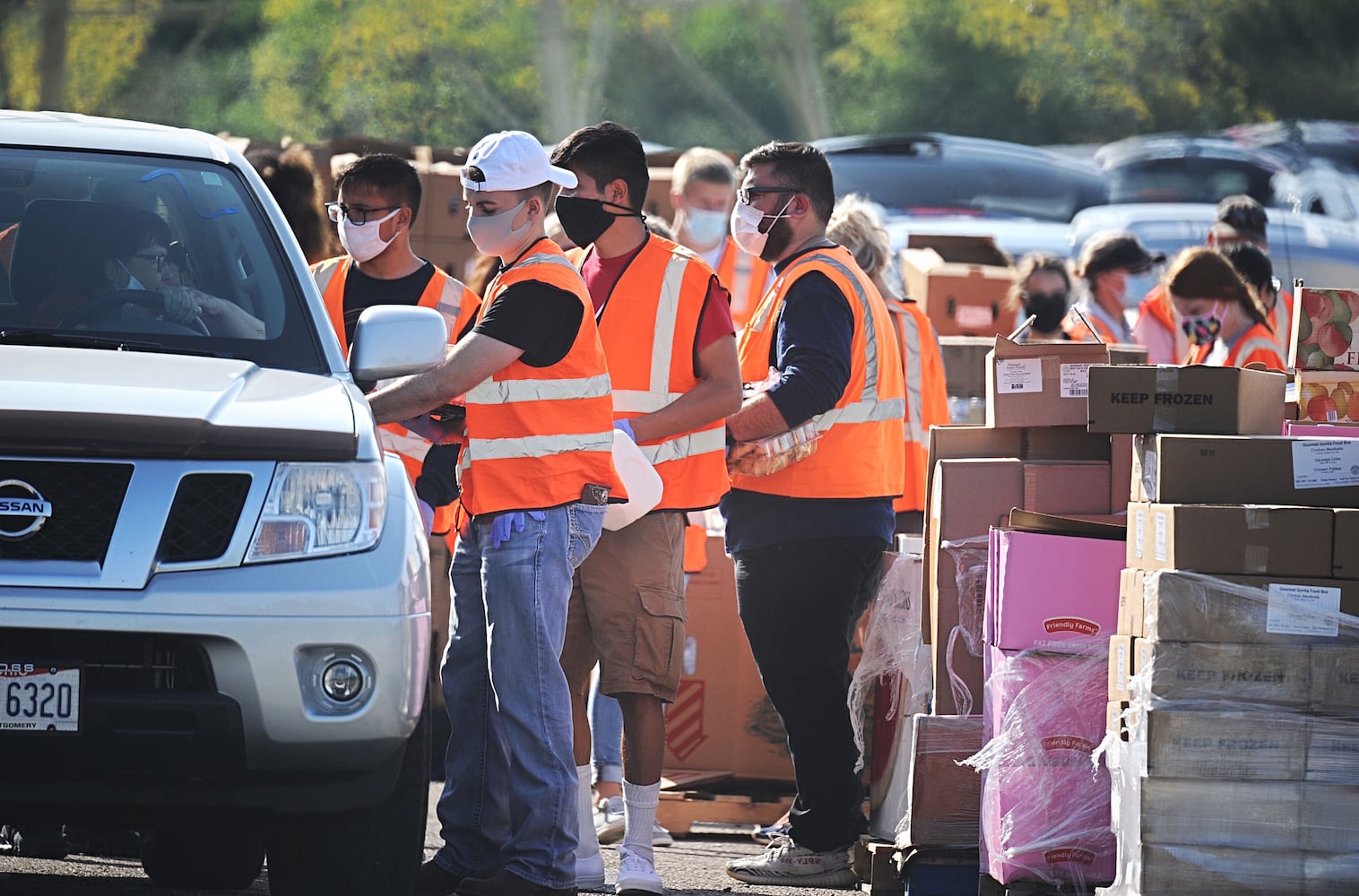 Food distribution even at Nutter Center