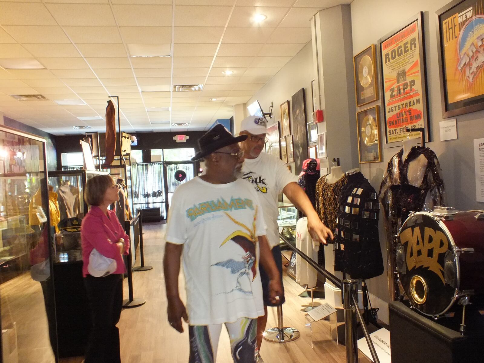George Clinton visited the Funk Music Hall of Fame and Exhibition Center during his stop in Dayton Thursday, July 20, 2018.  He played a free concert at Hollywood Gaming Dayton Raceway that night.