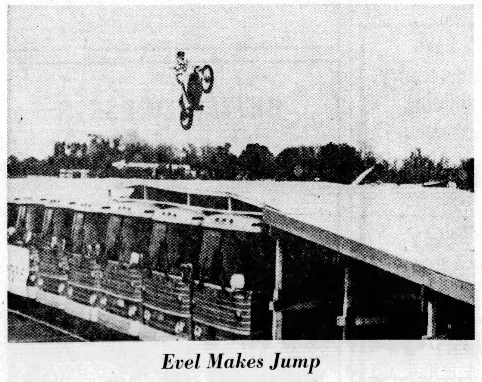 Evel Knievel landed a motorcycle jump over 14 busses at Kings Island in 1975. SPRINGFIELD NEWS SUN ARCHIVES