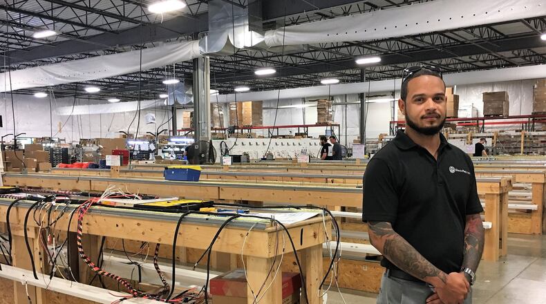 Paul Wise, program and sales manager at ElectriPack Inc. in Miamisburg, says he’s the exception to the rule because he’s been able to advance in his career despite a history of addiction and a criminal record. Companies like ElectriPack that hire people in recovery could qualify for reimbursement grants under a new pilot program through the Bureau of Workers’ Compensation. KATIE WEDELL/STAFF