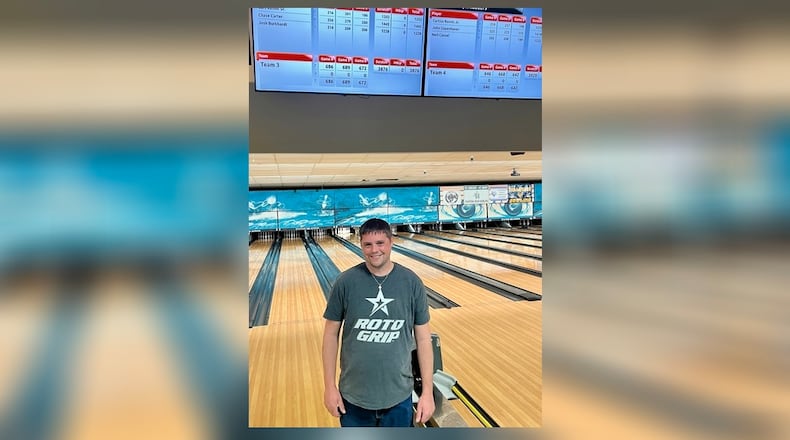 Chase Carter won the scratch singles title at the Ohio State USBC Open Championships. CONTRIBUTED PHOTO