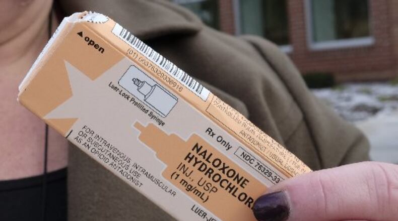 A dose of Narcan. (Bill Lackey/Staff)