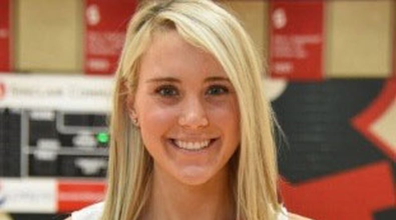 Sinclair CC freshman women’s basketball player Amanda Schroeder (Carroll H.S. grad).