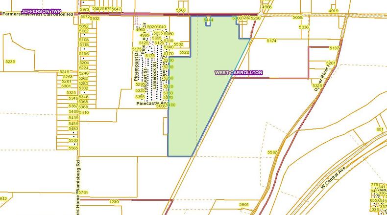 West Carrollton land recently purchased by Barrett Paving Materials. COUNTY RECORDS