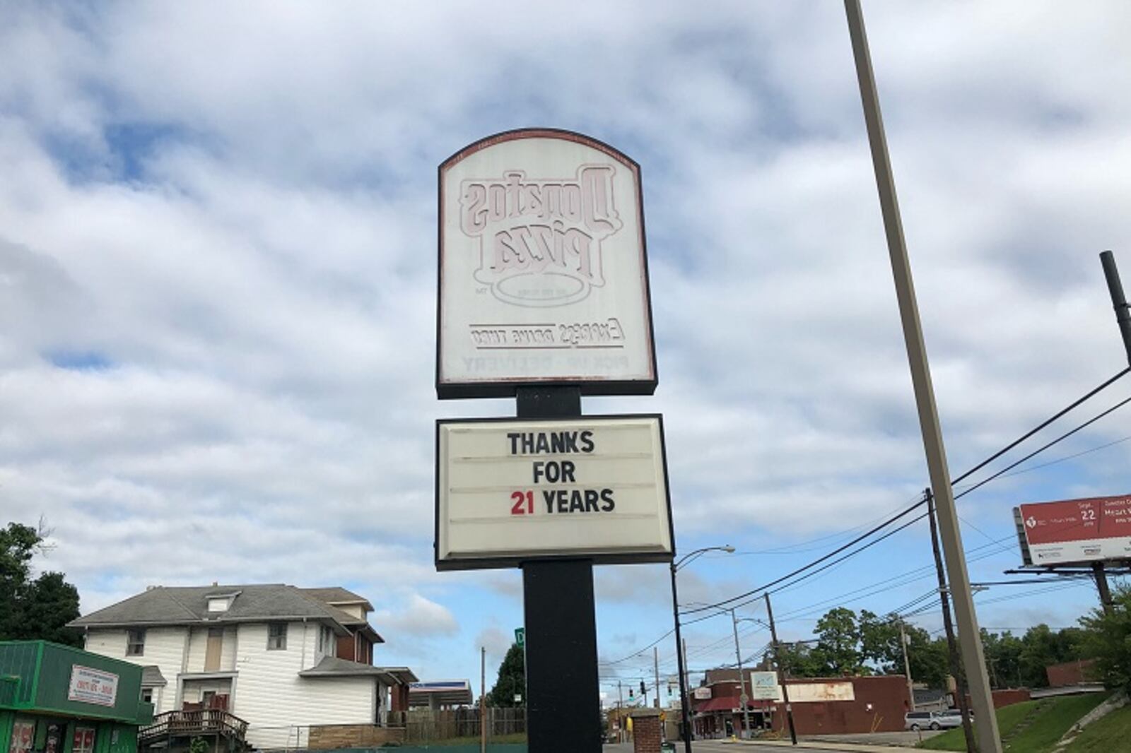 Donato's Pizza shut down its restaurant at 1805 N. Main St. in Dayton on Sunday, Sept. 9, 2018. It is the first store closing in the pizza chain's 25 years in the Dayton region, its franchise owner said.