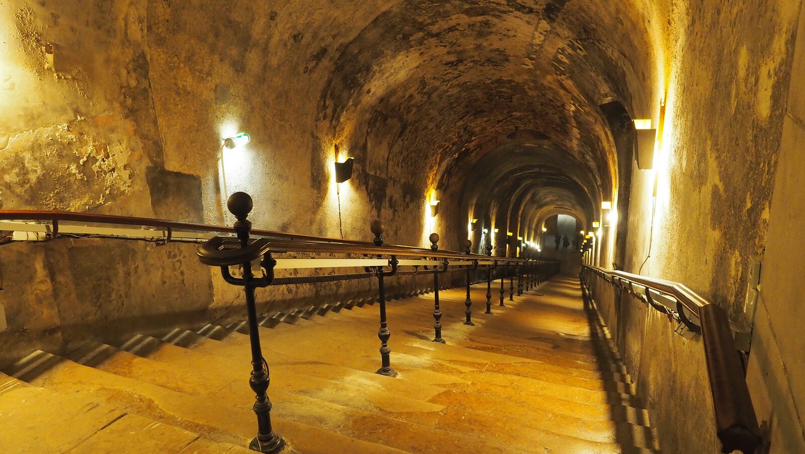 In Reims, France, Taittinger Champagne offers tours of its vast cellars dug deep underground into limestone quarries. (George Hobica/TNS)