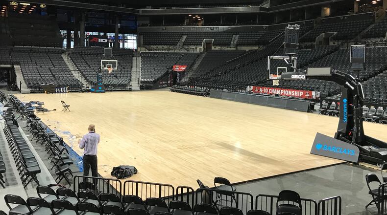 The scene at the Barclays Center on Thursday.