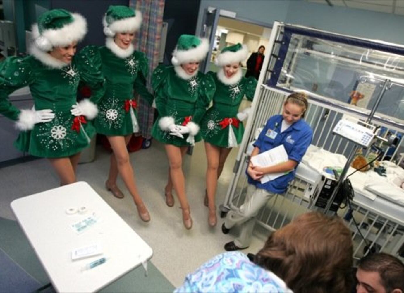 Rockettes visit Dayton hospital