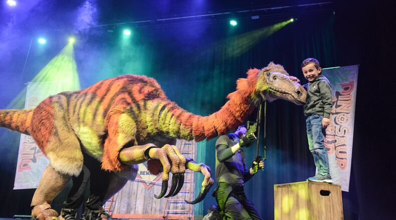 “Dinosaur World Live”  is one of three theatre productions in Dayton Children's Family Series beginning in February at the Victoria Theatre. COURTESY PHOTO