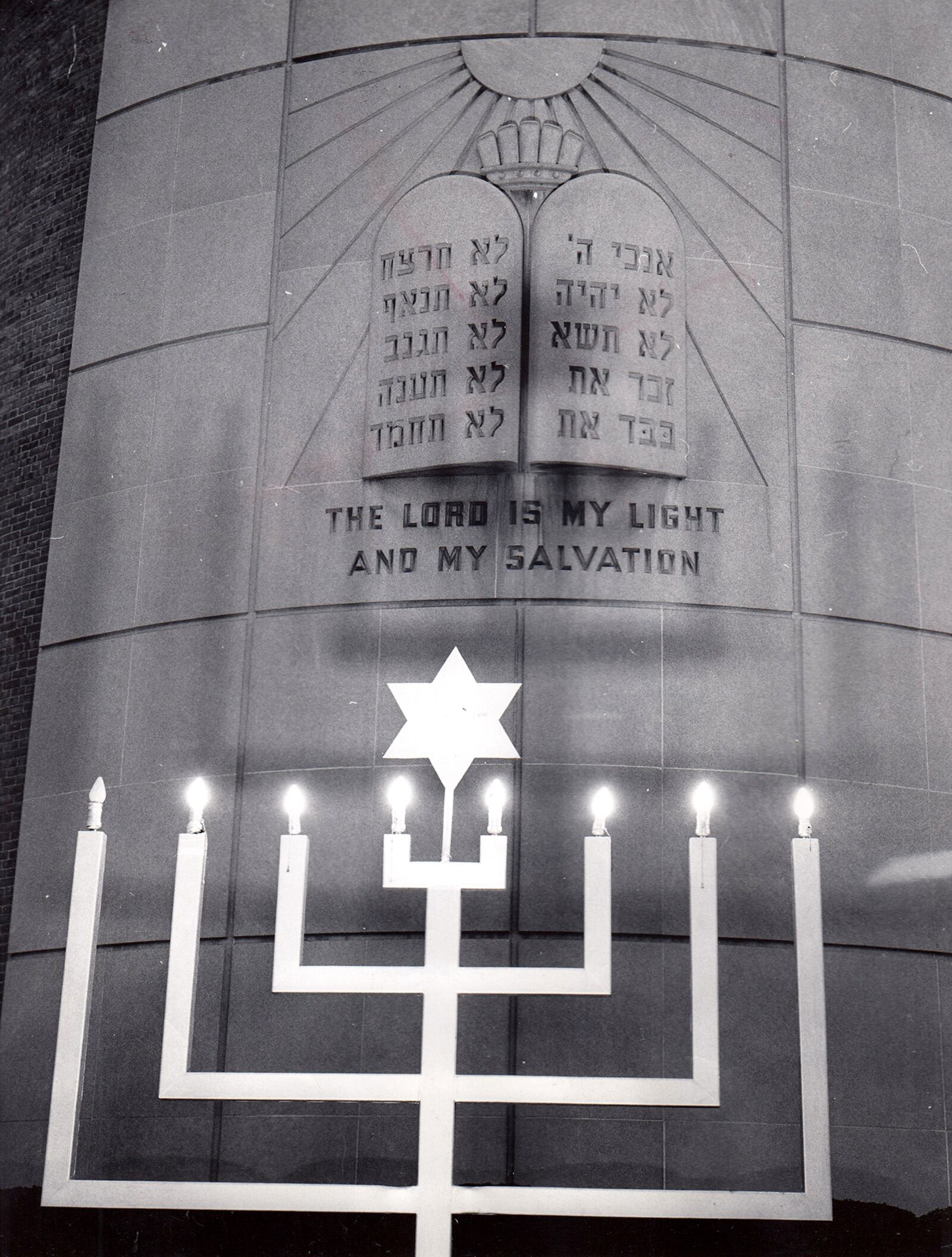 The eighth candle of the menorah was lighted for Hanukkah  at Beth Abraham synagogue on Salem Avenue in 1964. DAYTON DAILY NEWS ARCHIVE
