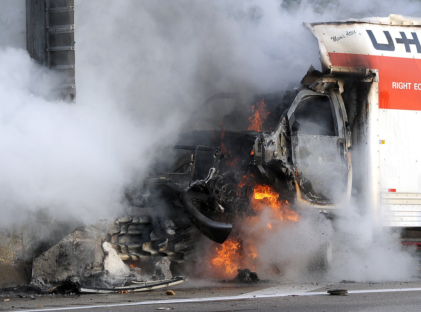 U-Haul Truck Fire