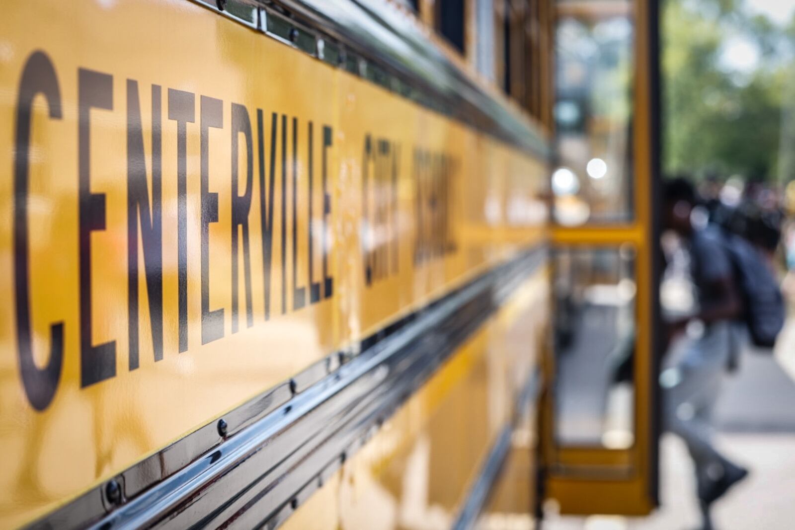 Children from Centerville City Schools Watts Middle School in Washington Twp. load onto buses after school Thursday Sept. 14, 2023. Centerville is one of the districts who received 5-stars on the latest round of report cards. Jim Noelker/Staff