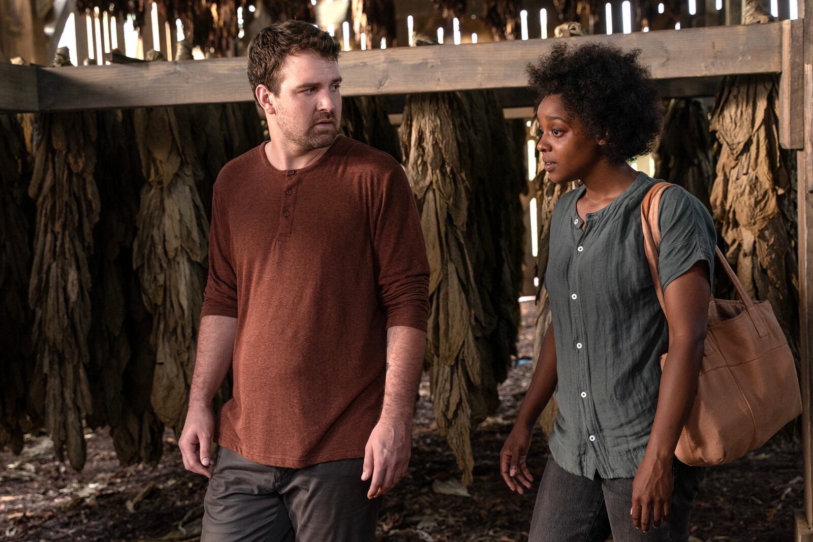 Micah Stock as Kevin Franklin, Mallori Johnson as Dana James in FX's "Kindred." PHOTO BY RICHARD DUCREE/FX