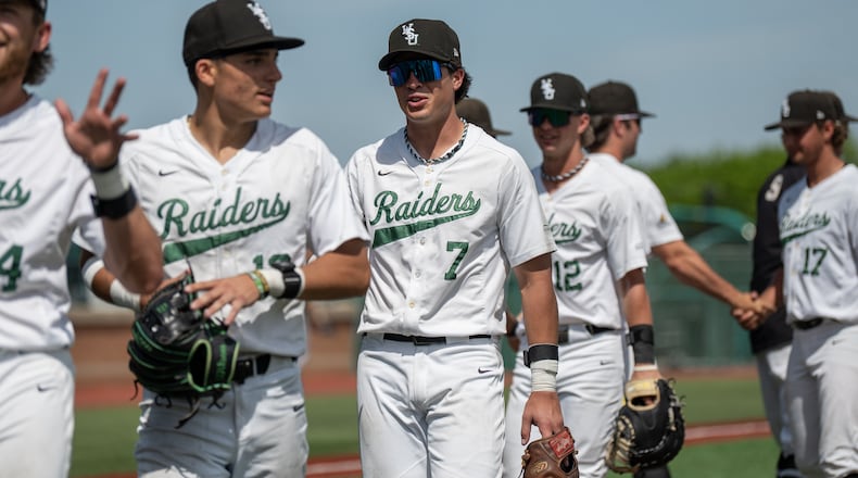Wright State University junior and Shawnee grad Patrick Fultz walks off the field during their game against Northern Kentucky University on May 11 at Nischwitz Stadium. JORDAN WOMMACK / CONTRIBUTED PHOTO