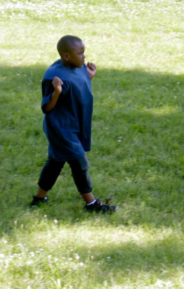 Pee Wee football practice