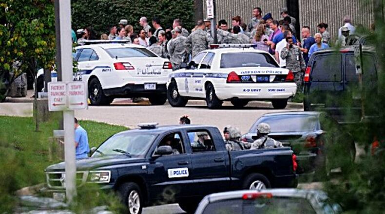 Reports of an active shooter at Wright-Patterson Air Force Base s medical center in August 2018 turned out to be a false alarm. STAFF PHOTO