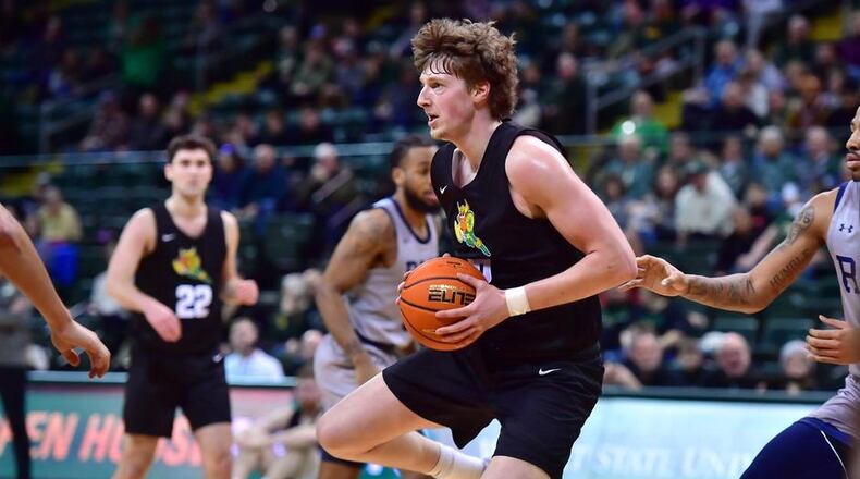 Wright State's A.J. Braun scored a career-high 24 points in Saturday's win over Robert Morris. Joe Craven/Wright State Athletics