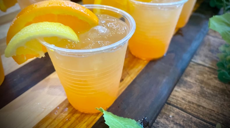 The Buckeye Vodka Battle of the Bartenders returned to the Steam Plant in downtown Dayton on Wednesday, April 23, 2025. Mr. Boro's Tavern in Springboro paired a "Citrus Got Real" cocktail with tri tip tacos. FILE