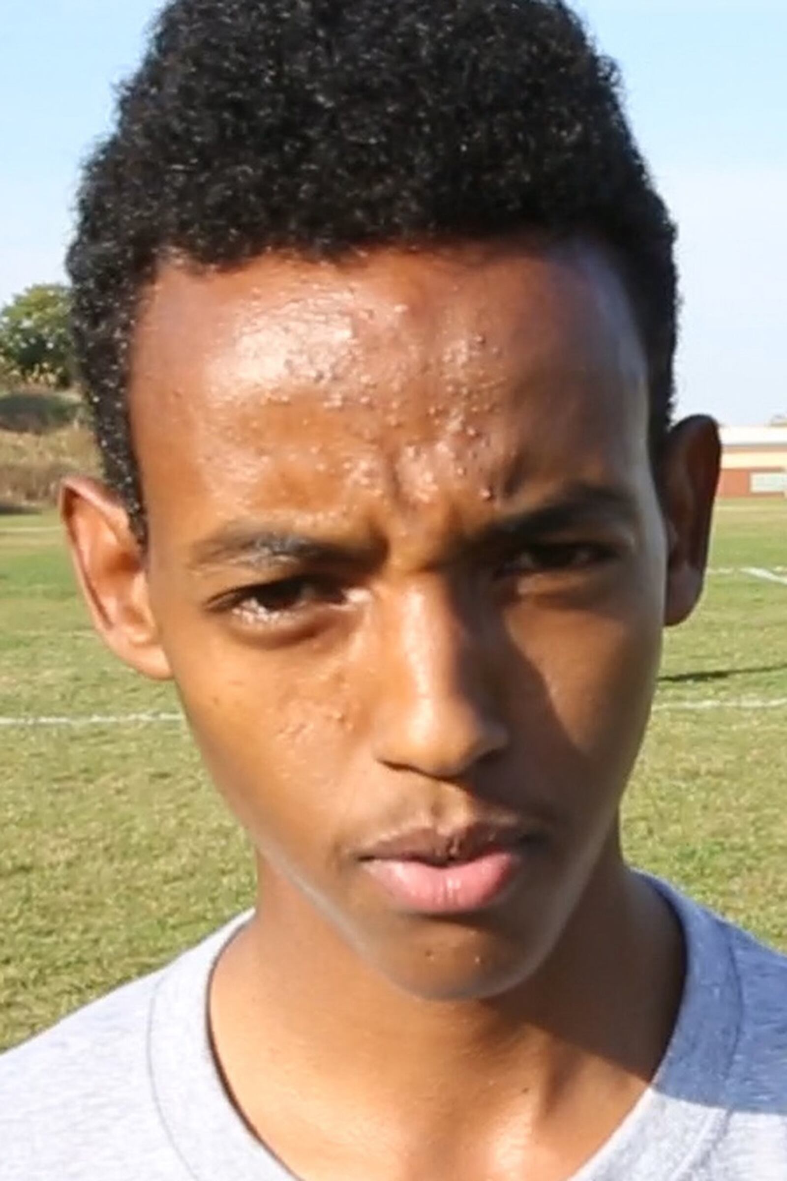 Bereket Gebre, from Eritrea, is a member of the Belmont High School Boys Soccer Team. TY GREENLEES / STAFF