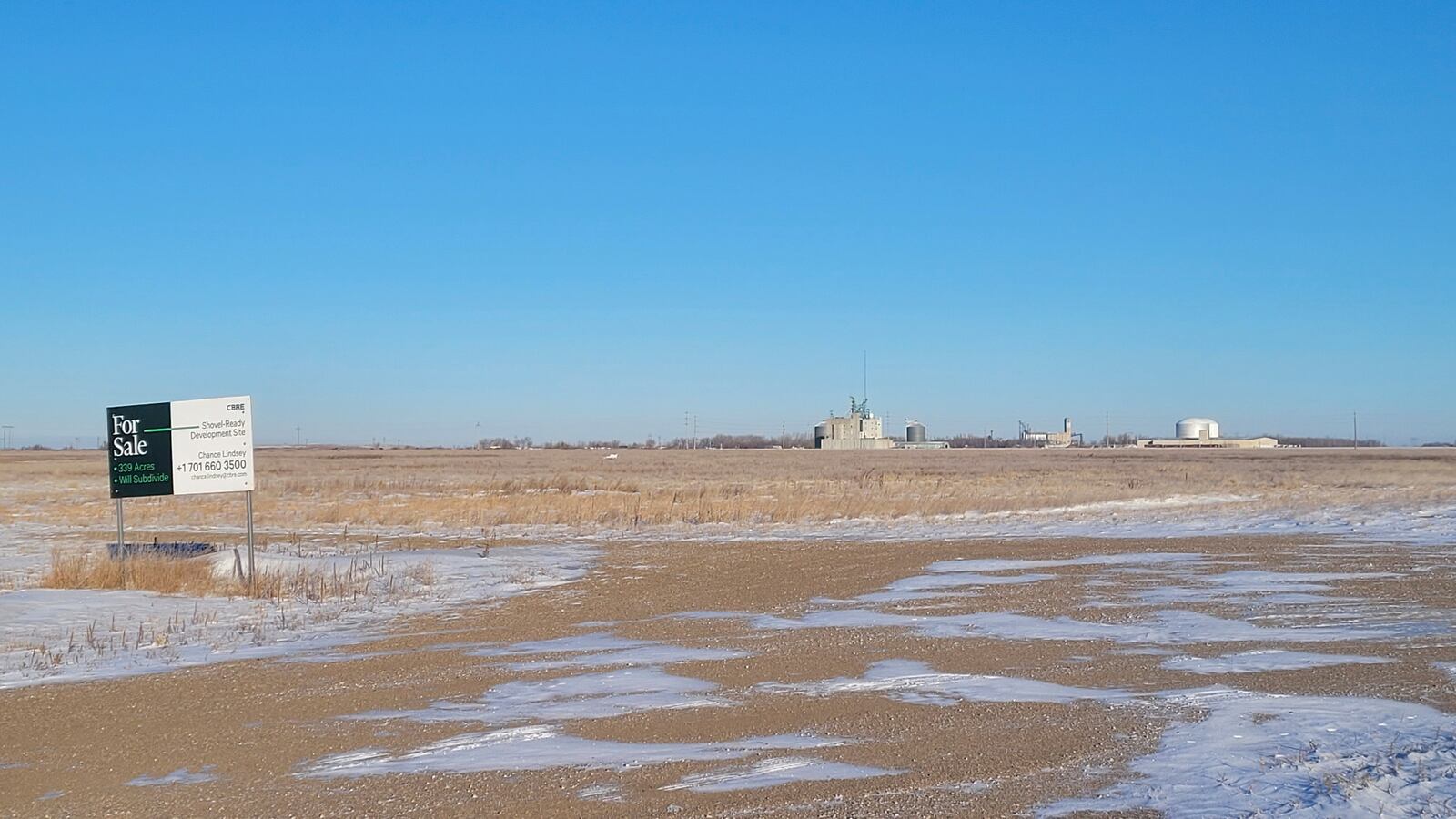 FILE - This photo released by the City of Grand Forks shows land purchased by the Fufeng Group in Grand Forks, N.D., on Jan. 23, 2025. (City of Grand Forks via AP, File)