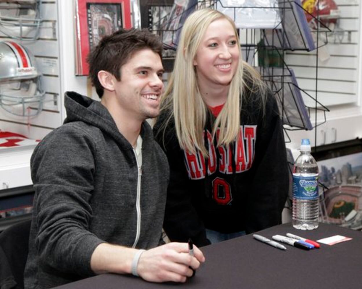 OSU's Dane Sanzenbacher signs autographs
