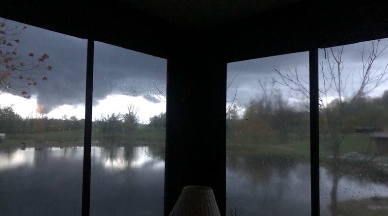 Photo taken of storm clouds Friday evening near U.S. 68 between Xenia and Yellow Springs. CONTRIBUTED.