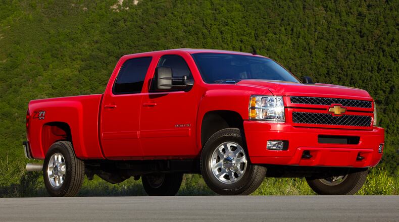 Full-size Chevrolet pickup trucks are popular targets for thieves. This is a Silverado heavy-duty truck. CONTRIBUTED