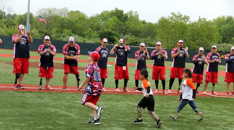 The Wounded Warrior Amputee Softball Team. (Photo by Richard Smith)
