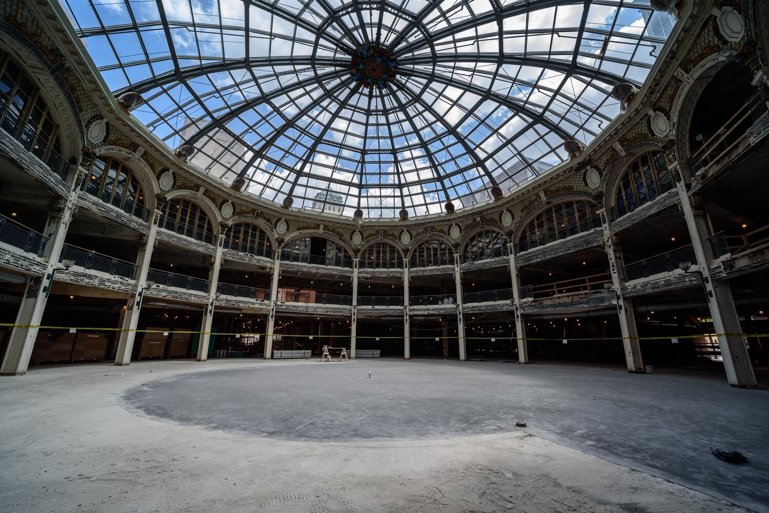 PHOTOS: Dayton Arcade recovery continues, first floor slab completed and windows restored