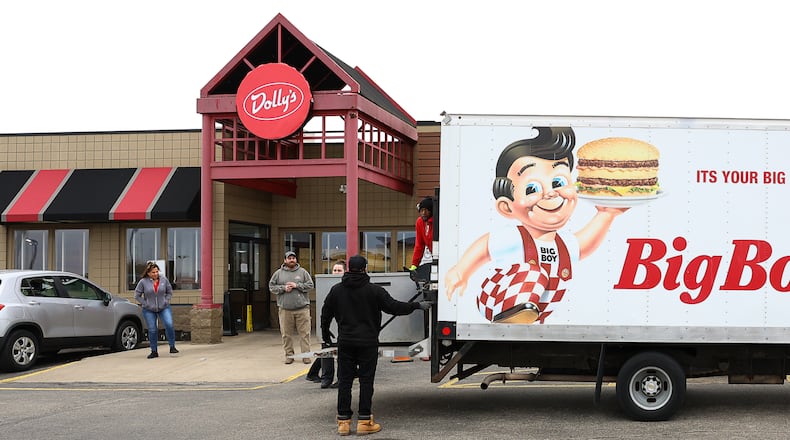 Dolly's on Troy Town Drive, just off of West Main Street in Troy, is preparing to open. It is the second location opening in the Dayton area at a site of a former Frisch's Big Boy. BRYANT BILLING / STAFF