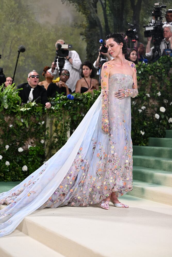 Rebecca Hall at the Metropolitan Museum of Art's Costume Institute benefit gala in New York, May 6, 2024. (Nina Westervelt/The New York Times)