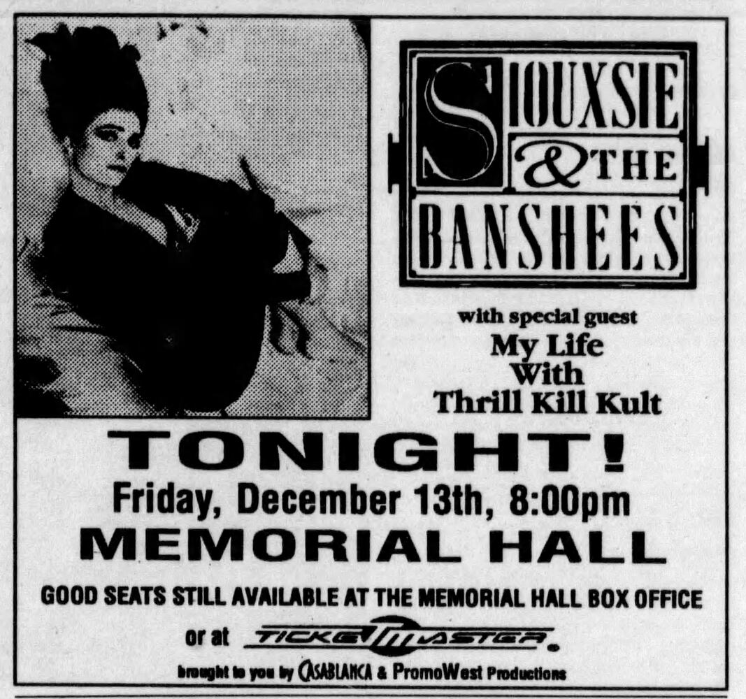 Memorial Hall concerts and shows