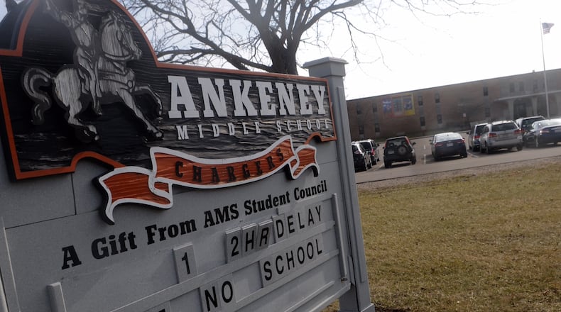Ankeney Middle School, 4085 Shakertown Road, Beavercreek (Marshall Gorby/Staff)