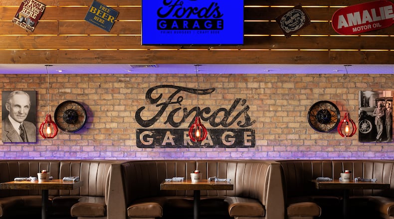 Ford’s Garage is a one-of-a-kind restaurant that serves burgers and craft beer with a side of automotive history. Ford’s Garage opened its first Cincinnati area restaurant in Norwood on May 5. Plans for two more area locations in Florence and Liberty Twp. are in the works. PROVIDED