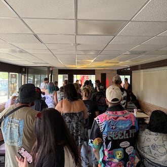 Inside the S. Smithville Arby's on the day of Bass N Cheddar, the EDM rave that took place inside the fast food restaurant in August. CONTRIBUTED/DAKOTA DAVIDSON