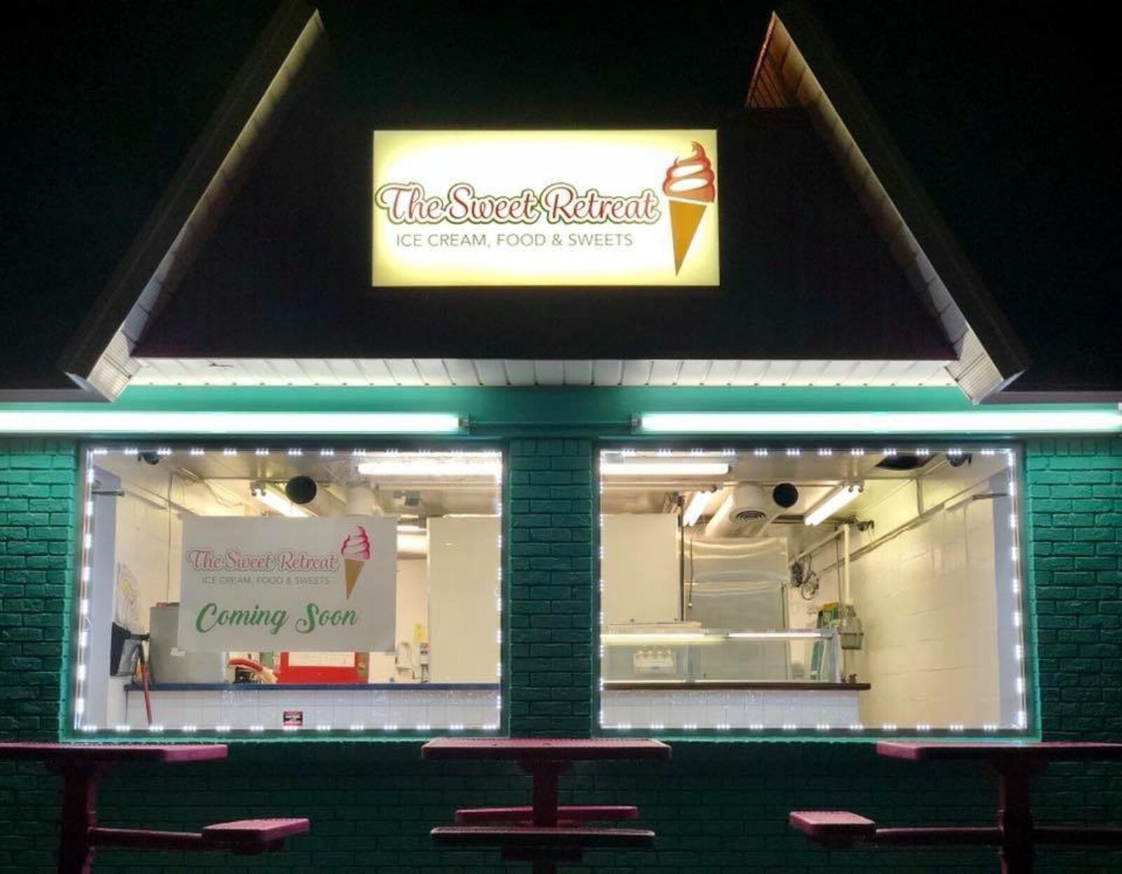 The Sweet Retreat, a new ice cream shop in a former Dairy Queen space in Belmont slated to open summer 2018. (Source: The Sweet Retreat Facebook)