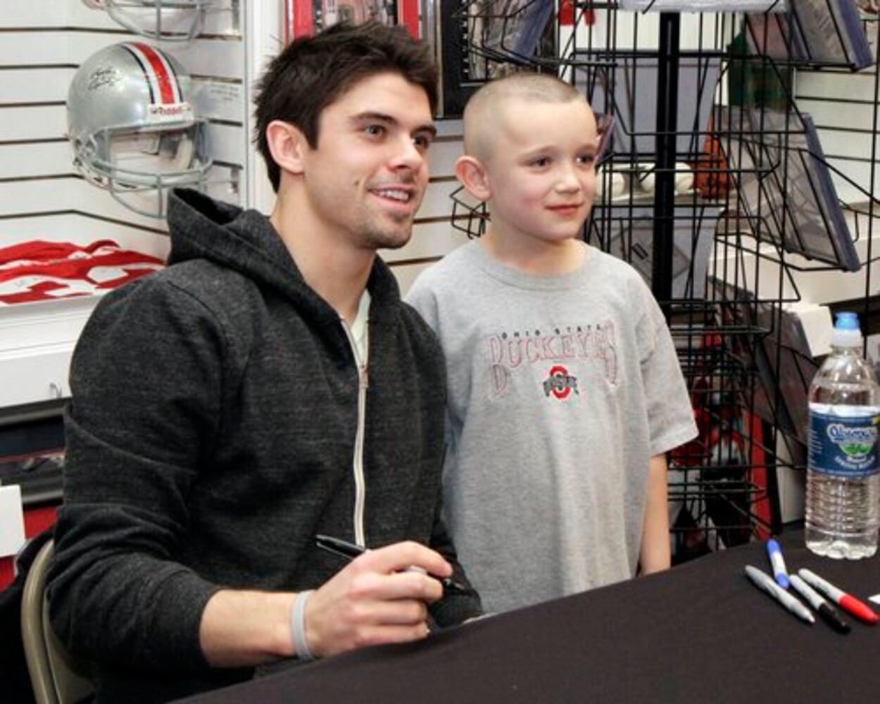 OSU's Dane Sanzenbacher signs autographs