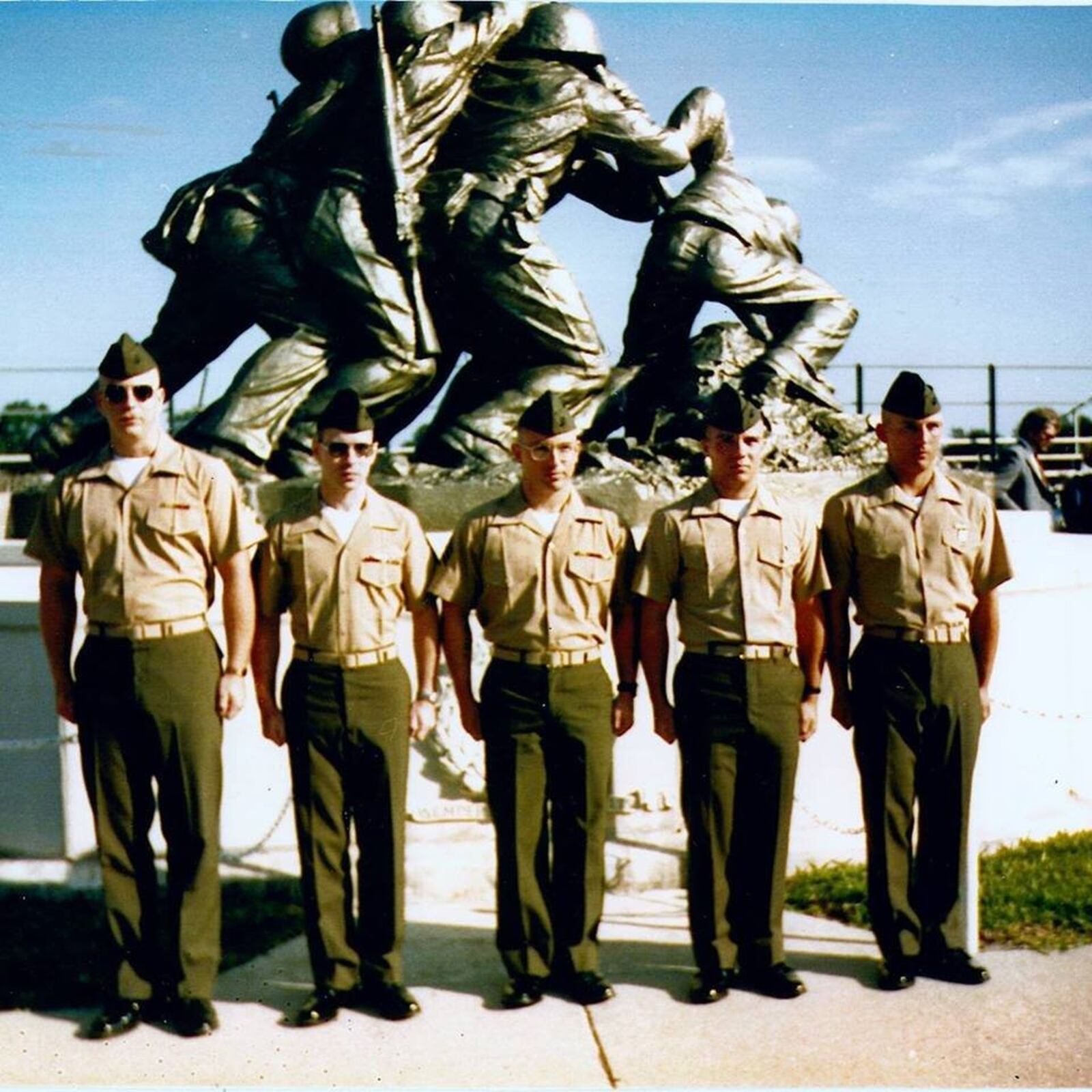 L-R: Konicki Brothers: Nick, Dan, Chris, Matt and Jason. The occasion was Jason graduating from boot camp in Parris Island, SC. CONTRIBUTED.
