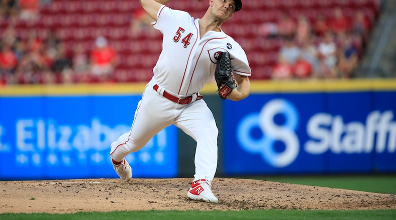 CINCINNATI, OHIO - AUGUST 20: Sonny Gray #54 of the Cincinnati Reds throws a pitch against the San Diego Padres at Great American Ball Park on August 20, 2019 in Cincinnati, Ohio. (Photo by Andy Lyons/Getty Images)