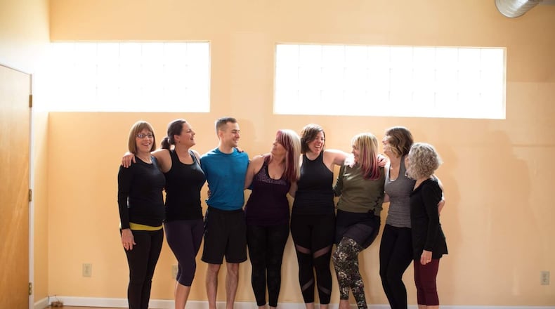 A Laughter Yoga class at Day Yoga. Day Yoga will host a two-day Laughter Yoga Certification in June highlighting the physical, mental, emotional and spiritual benefits of laughter. Day Yoga has previously offered laughter yoga classes. CONTRIBUTED