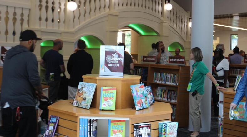 A man suffered an overdose Wednesday, Aug. 23, 2017, in the children's section of the downtown Dayton library on East Third Street, shown here for the new library's grand opening.