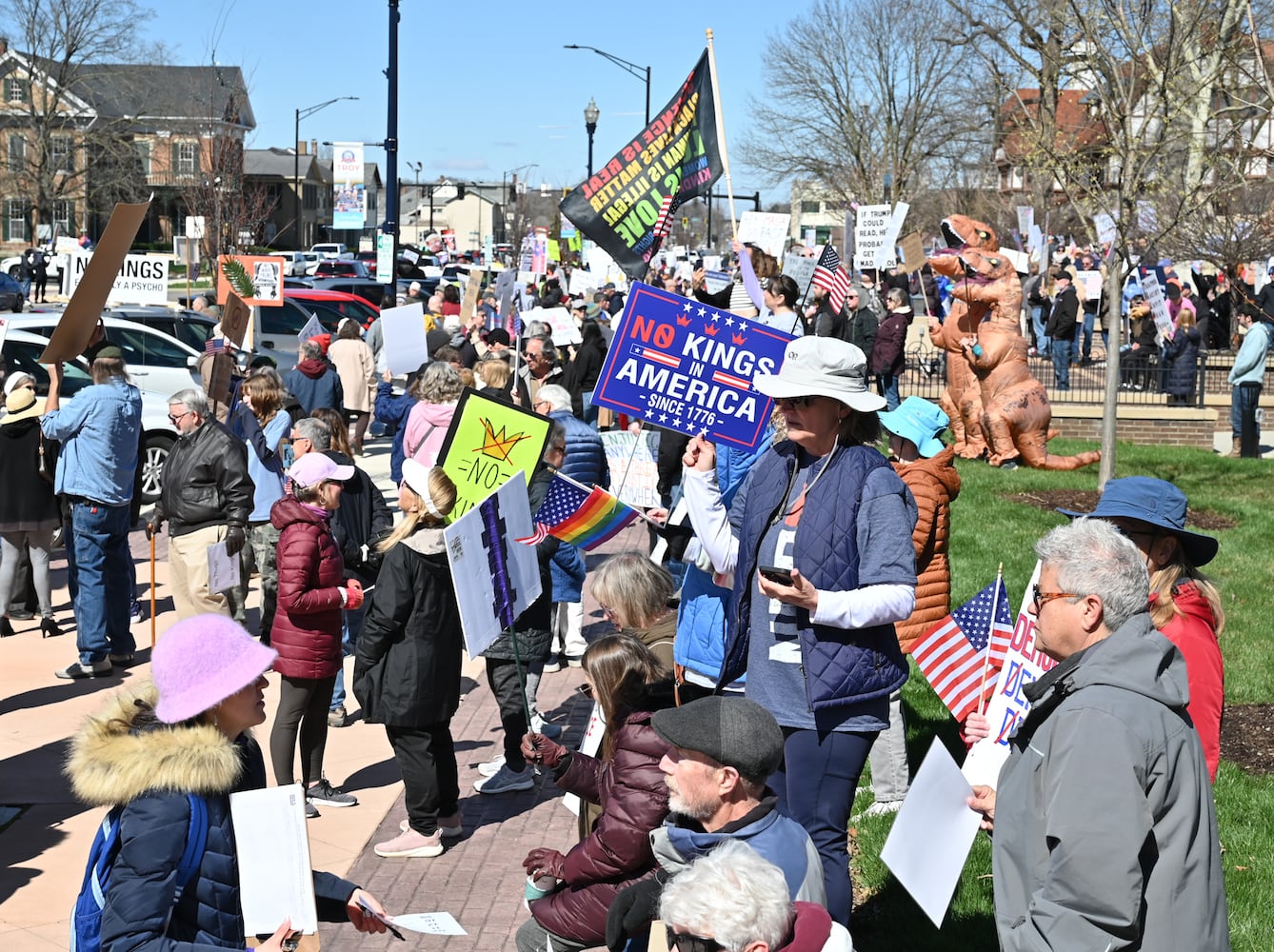 No Kings protest in Troy