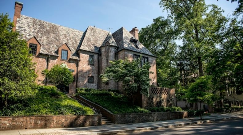 A home which President Barack Obama intends to rent after leaving office, in the upscale Kalorama neighborhood of Washington, May 25, 2016. The Obamas intend to remain in the capital until Sasha graduates from high school in 2018; Just two miles from the White House, the 8,200-square-foot mansion is owned by Joe Lockhart, a former adviser to Bill Clinton. (Gabriella Demczuk/The New York Times)