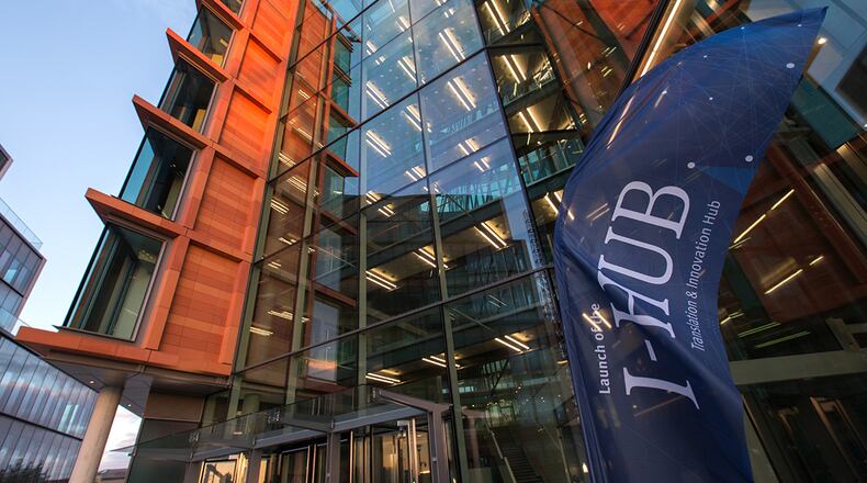 The Air Force, Army and Navy international research offices jointly became the newest tenants June 19 at the Translation and Innovation Hub at Imperial College London’s expansive White City Campus — a move expected to enhance partnerships with academics, industry, non-traditional innovators, and the UK Ministry of Defence, under the coordination of the Institute for Security Science and Technology Innovation Ecosystem. (Courtesy photo/Stewart Oak/Imperial College of London)