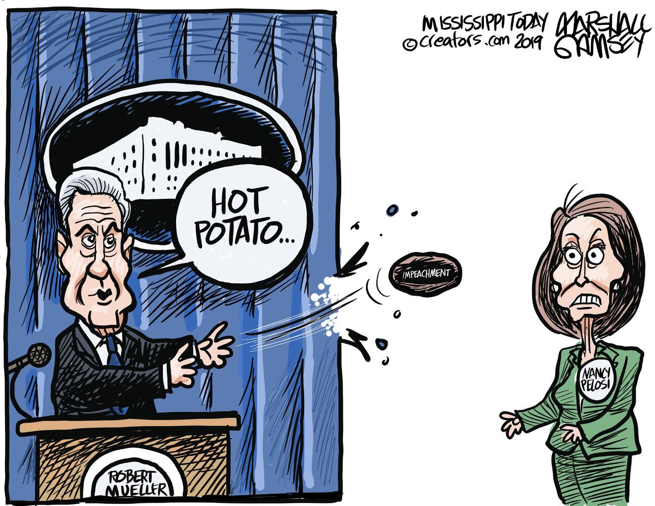 Week in cartoons: Mueller speaks and more