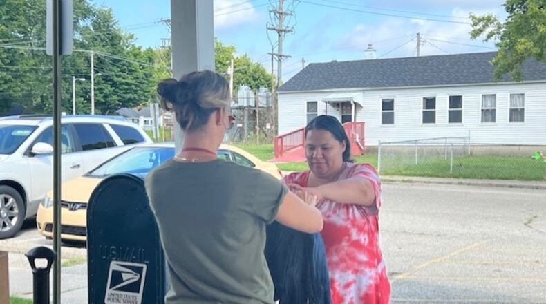 Mad River Schools passed out backpacks donated by Hope4Riverside on Friday, Aug. 26. Mad River begins Sept. 6. Courtesy of Mad River.