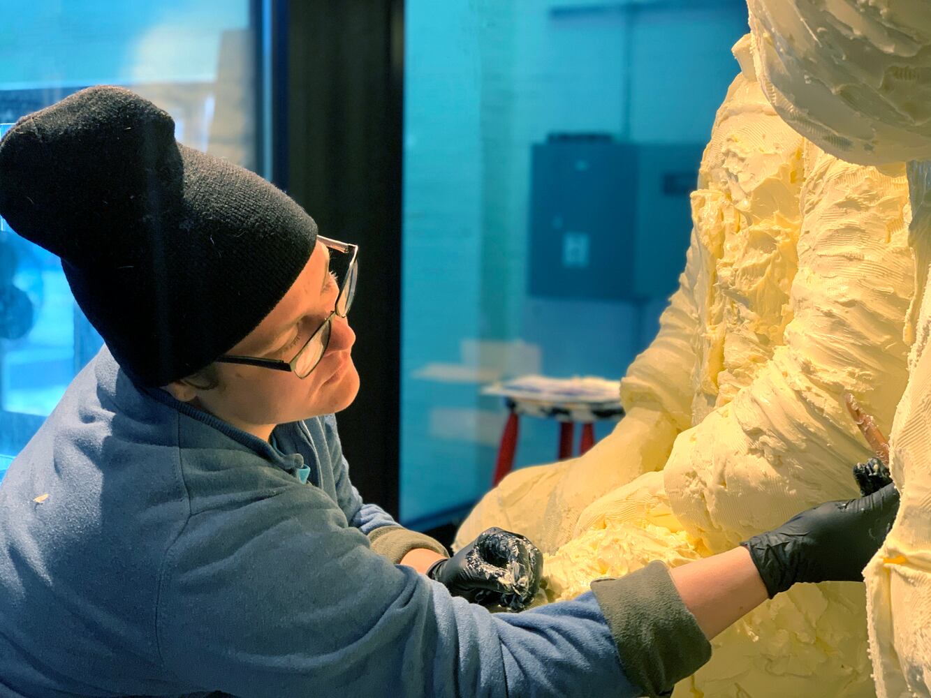 PHOTOS: Historic moon landing re-created in butter